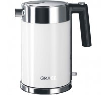 GRAEF. Kettle WK401EU Standard Stainless steel White 2000 W 360° rotational base 1 L ( WK401EU ) Virtuves piederumi
