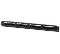 TechlyPro Patch panel 19'' 1U UTP 24 ports RJ45 Cat5e T568A/B black ( 022861 022861 )