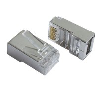 GEMBIRD Shielded modular plug RJ45/FTP/cat.5e/10 pcs 8P8C ( PLUG5SP/10 ) tīkla kabelis