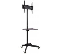 Techly Mobile stand for TV LCD/LED/Plasma 23''-55'' 25kg VESA tilting with shelf ( TECHLY 100730 ICA-TR21 ) TV stiprinājums