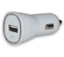 Car USB charger 12/24V- 5V 1A white ( 305274 ) iekārtas lādētājs