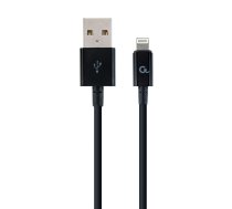 Gembird 8-pin charging and data cable 1 m black ( CC USB2P AMLM 1M ) USB kabelis