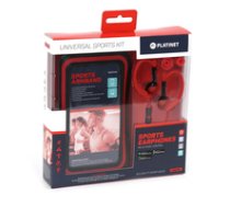 Platinet PM1070R 2in1 IN-Ear Sporta Stereo Austiņas ar Mik  Klipsi + Maks-Aproce Telefonam (5" Max) Sarkana ( PM1070R PM1070R PM1070R ) austiņas