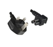 MicroConnect Power Cord UK - C5 1.8m Black Power UK Type G to C5 Angled ( PE090818A PE090818A PE090818A ) Barošanas kabelis