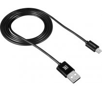 CANYON Lightning USB Cable for Apple  round  1M  Black ( CNE CFI1B CNE CFI1B CNE CFI1B ) kabelis  vads