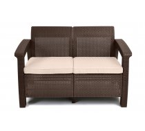 Keter Darza divans divvietigs Corfu Love Seat bruns 29197359599 ( 3253929115165 223214 ) Dārza mēbeles