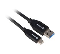 Sharkoon USB 3.1 Cable A-C - black - 1m ( 4044951021147 4044951021147 ) USB kabelis