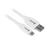 Sharkoon USB 3.1 Cable A-C - white - 1m ( 4044951021161 4044951021161 ) USB kabelis