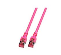 EFB RJ45 Patchkabel S/FTP  Cat.6  LSZH  2m  magenta ( K5519.2 K5519.2 K5519.2 ) tīkla kabelis