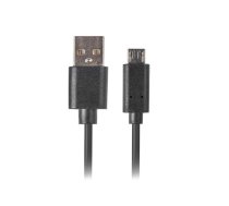 Lanberg cable Quick Charge 3.0 USB Micro-B(M)-A(M) 1.8M Black ( CA USBM 20CU 0018 BK ) USB kabelis