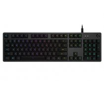 LOGITECH G512 CARBON LIGHTSYNC RGB Mechanical Gaming Keyboard with GX Red switches-CARBON-US INT'L-USB-IN ( 920 009370 920 009370 920 009370 ) klaviatūra