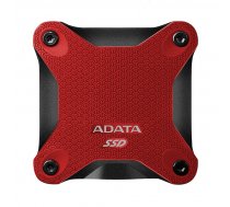 ADATA External SSD SD600Q 480 GB  USB 3.1  Red ( ASD600Q 480GU31 CRD ASD600Q 480GU31 CRD ASD600Q 480GU31 CRD ) Ārējais cietais disks