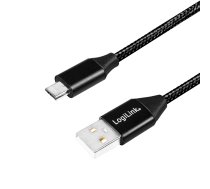LOGILINK - USB-A 2.0 cable to micro-USB male 0.3m ( CU0143 4052792052701 ) USB kabelis