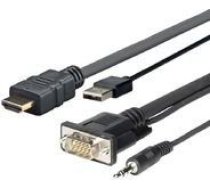 VivoLink PRO HDMI + USB to micro VGA+ Audio cable 1 Meter ( PROHDMIMVGA1 ) kabelis video audio
