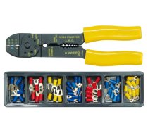 Vorel Crimping pliers for connectors 210mm with connectors  cassette 100 parts 45050 ( 5906083450501 45050 5906083450501 )
