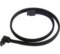 SilverStone Kabel SATA 3 - 50cm oplywowy katowy - Melns ( SST-CP08 ) ( SSTCP08 SSTCP08 ) kabelis datoram