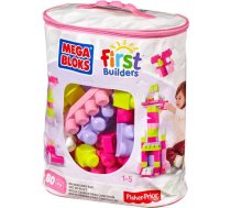 Mega Bloks First Builders - Pink bag 80 pcs. (DCH62) ( 0065541083288 0065541083288 DCH62 ) konstruktors