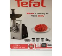 TEFAL gaļas mašīna 1400W līdz 1 7kg/min melna-sudraba NE1088 ( NE1088 NE108831 ) Gaļas maļamā mašīna
