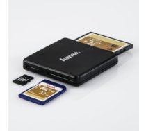 Hama USB-3.0 Multi Card Reader SD MicroSD CF black ( 124022 124022 124022 ) karšu lasītājs