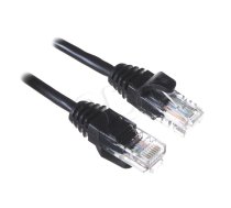Patchcord UTP Alantec KKU5CZA1 ( RJ45 - RJ45 kat.5e 1m black ) ( KKU5CZA1 ) kabelis vads
