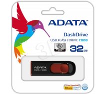 A-DATA Classic C008 32GB Black+Red ( AC008 32G RKD ) USB Flash atmiņa