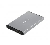 Natec external enclosure RHINO GO for 2 5'' SATA  USB 3.0  Grey ( NKZ 1281 NKZ 1281 NKZ 1281 ) cietā diska korpuss