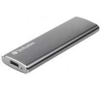 Verbatim Vx500 - SSD - 120 GB - external (portable) - USB 3.1 Gen 2 (USB-C connector) - Space-gray ( 47441 ) cietais disks