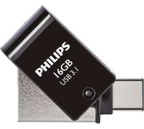 Philips 2 in 1 Black 16GB OTG USB C + USB 3.1 ( FM16DC152B/00 ) USB Flash atmiņa