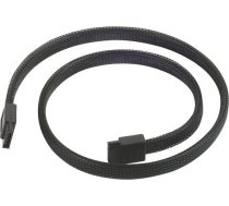 SilverStone Kabel SATA 3 - 50cm oplywowy - Melns ( SST-CP07 ) ( SSTCP07 SSTCP07 ) kabelis datoram