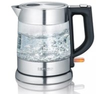 Severin Kettle 1l glass stainless steel WK 3468 ( WK 3468 4008146027413 WK3468 ) Elektriskā Tējkanna
