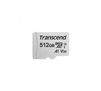 Transcend microSDXC 300S-A 512GB Class 10 UHS-I U3 V30 A1 ( TS512GUSD300S A TS512GUSD300S A TS512GUSD300S A ) atmiņas karte