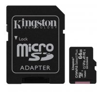 Kingston Canvas Select Plus UHS-I 64 GB  MicroSDXC  Flash memory class 10  SD Adapter ( SDCS2/64GB SDCS2/64GB 3899 SDCS2/64GB ) atmiņas karte