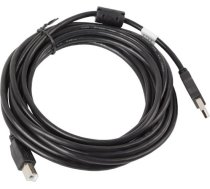 Lanberg CA-USBA-11CC-0050-BK USB cable 5 m USB 2.0 USB B Black ( CA USBA 11CC 0050 BK ) USB kabelis