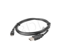 Lanberg CA-USBM-10CC-0010-BK USB cable 1 m USB 2.0 Micro-USB B USB A Black ( CA USBM 10CC 0010 BK ) USB kabelis