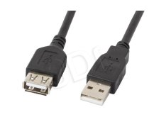 Lanberg Extension cable USB 2.0 AM-AF black 5M ( CA USBE 10CC 0050 BK ) USB kabelis