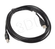 Lanberg Cable USB 2.0 AM-BM 3M black ( CA USBA 10CC 0030 BK ) USB kabelis