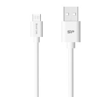 Silicon Power Cable microUSB - USB  Boost Link LK30  1M  2.4A  White ( SP1M0ASYLK10AB1W SP1M0ASYLK10AB1W SP1M0ASYLK10AB1W ) USB kabelis