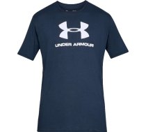 Under Armor Men's Sportstyle Logo Tee navy blue L (1329590-408) ( 0192564227952 )