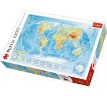 Trefl Puzzle 1000el - Physical map of the world (10463) ( 5900511104639 10463 TREFL 5900511104639 ) puzle  puzzle
