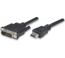 Techly HDMI zu DVI-D Kabel 3m schwarz ( ICOC HDMI D 030 ICOC HDMI D 030 ICOC HDMI D 030 ) kabelis  vads
