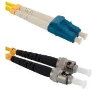 Qoltec Optic Patchcord LC/UPC - ST/UPC SM 9/125 G652D 5m ( 54070 ) kabelis vads