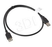 Lanberg CA-USBE-10CC-0007-BK (USB 2.0 M - USB 2.0 F; 0 7m; black color) ( CA USBE 10CC 0007 BK ) USB kabelis