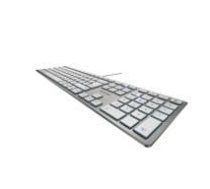 CHERRY TAS KC 6000 SLIM Corded BE-Layout silber/weis ( JK 1600BE 1 4025112094422 ) klaviatūra