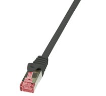 LogiLink CQ2013S CAT6 S/FTP Patchkabel AWG27 PI MF schw. 0 25m ( CQ2013S ) tīkla kabelis
