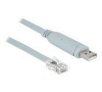 DELOCK Adapter USB2.0/A St Seriell RS232 RJ45 St 0.5m grau ( 63920 ) adapteris
