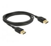 Delock DisplayPort cable 8K 60 Hz 2 m DP 8K certified ( DE 85660 85660 ) kabelis video  audio