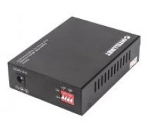 Intellinet Gigabit PoE+ Media Converter 1000Base-T RJ45/1000Base-LX (SC) SM 20km ( 508209 508209 508209 ) komutators