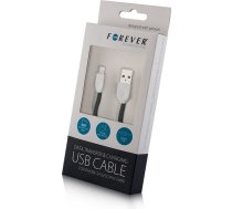 Forever Kabel USB iPhone 5/6 Black Silikon plask ( T_0012189 T_0012189 ) aksesuārs