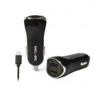 Car charger 2xUSB + USB-C 2 1A black ( Beli0005 ) iekārtas lādētājs