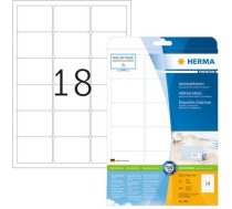 HERMA Adressetiketten Premium A4 63.5x46.6 mm wei Papier matt 450 St. (4501) ( 4501 4501 4501 ) uzlīmju printeris